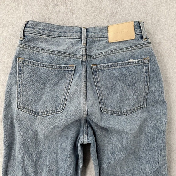 Everlane Jeans Womens Size 25 The 90's Cheeky Light Wash Blue Patchwork - Picture 5 of 11